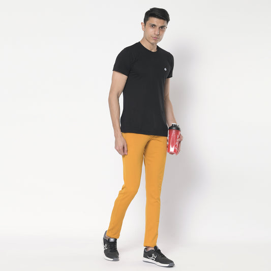 Mens Dri-fit 4 Way Stretchable Trackpant - Pack of 1 ( Mustard )